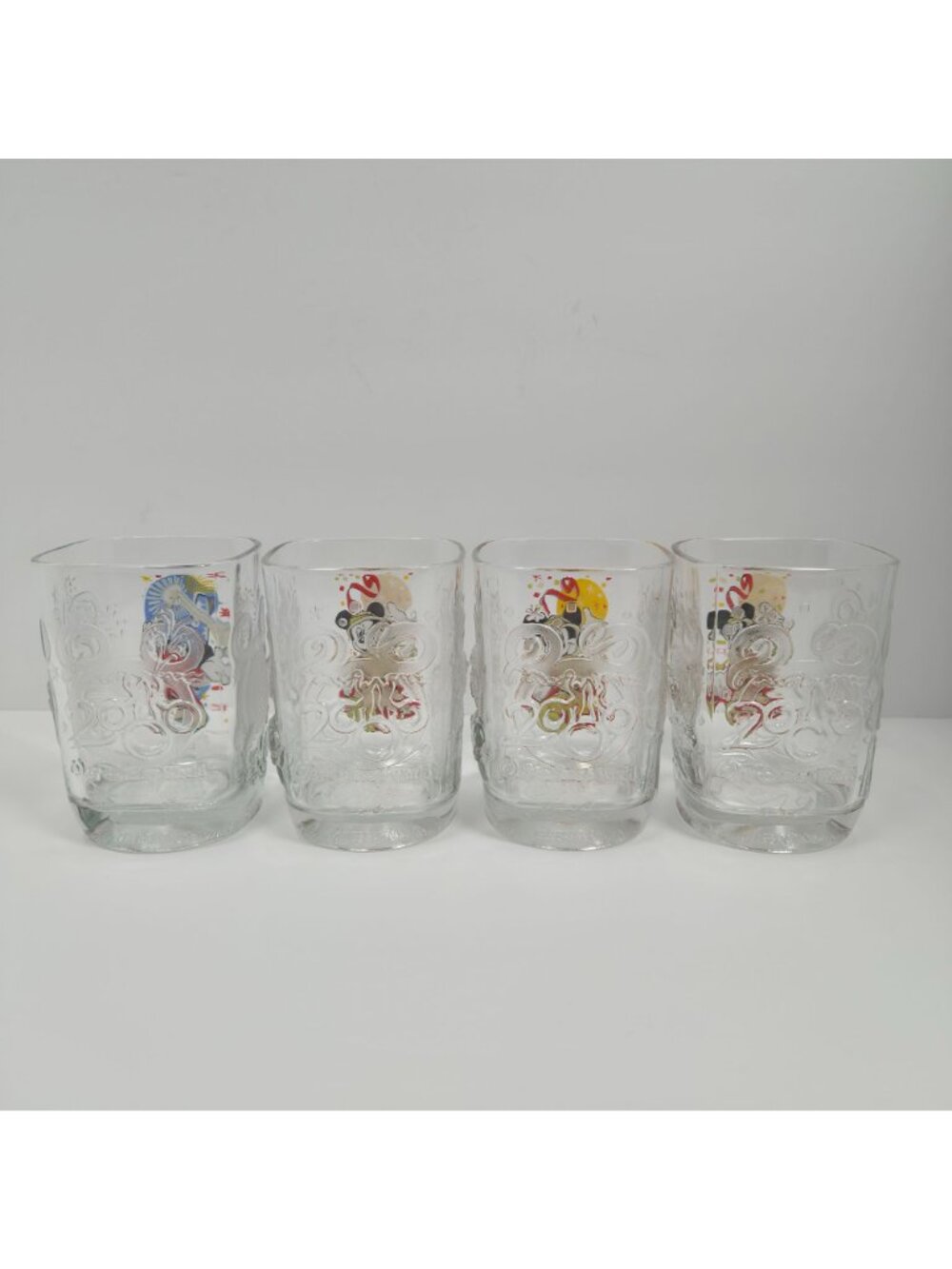 Vintage Disney World McDonald’s Year 2000 Celebration Glasses Set Of 4 - Picture 3 of 8